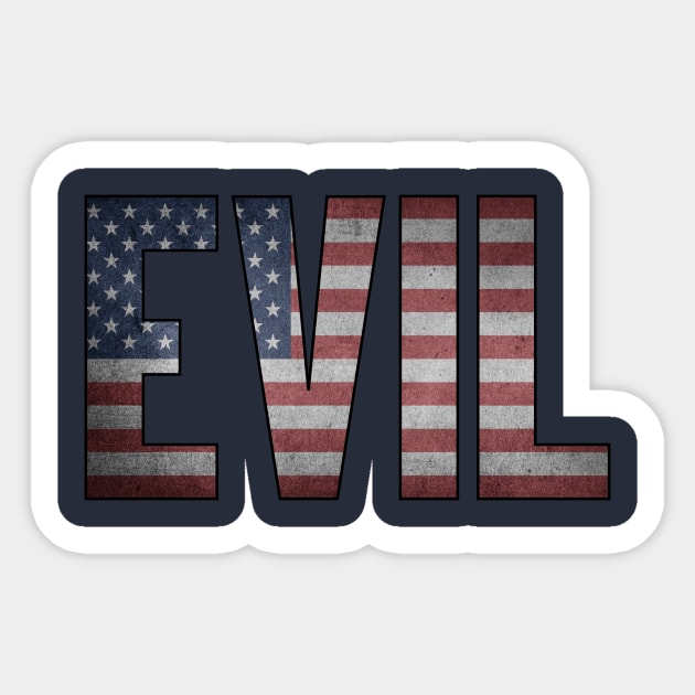 UNITED STATES EVIL FLAG Sticker by Anthony88